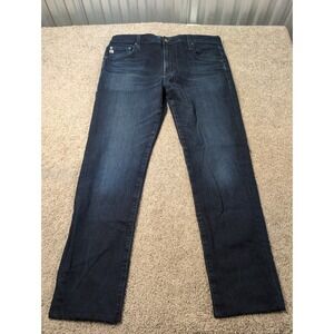 AG Jeans Dylan Slim Skinny Dark Wash Mens Jeans 38x34 Fabric Made in Japan